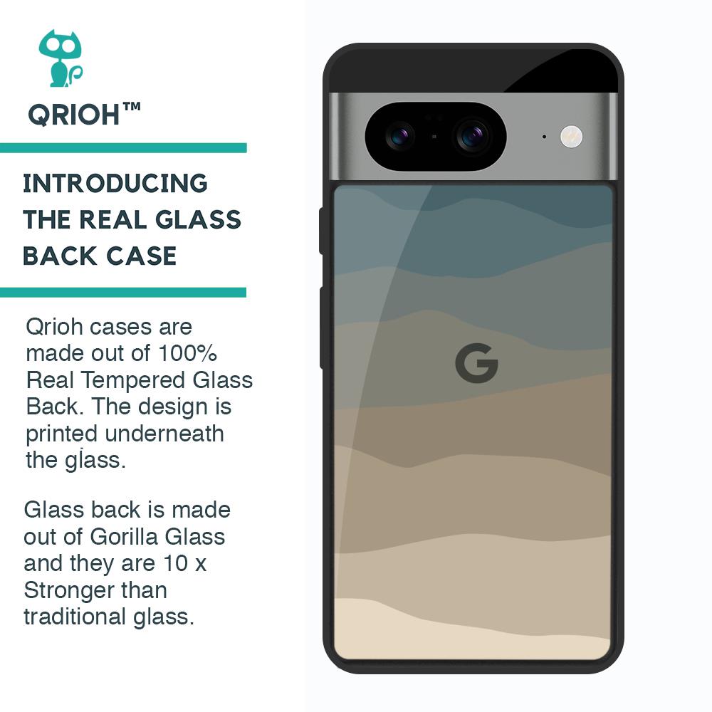 Abstract Mountain Pattern Glass Case for Google Pixel 8