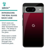 Wine Red Glass Case For Google Pixel 8
