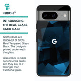 Polygonal Blue Box Glass Case For Google Pixel 8