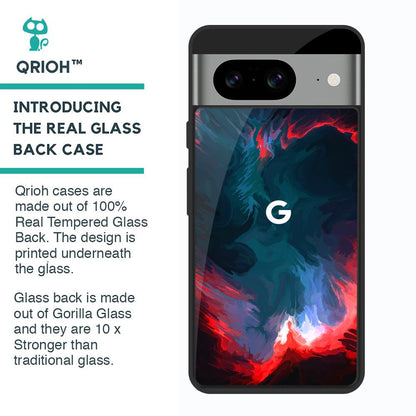 Brush Art Glass Case For Google Pixel 8