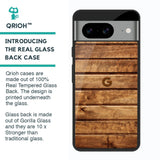 Wooden Planks Glass Case for Google Pixel 8