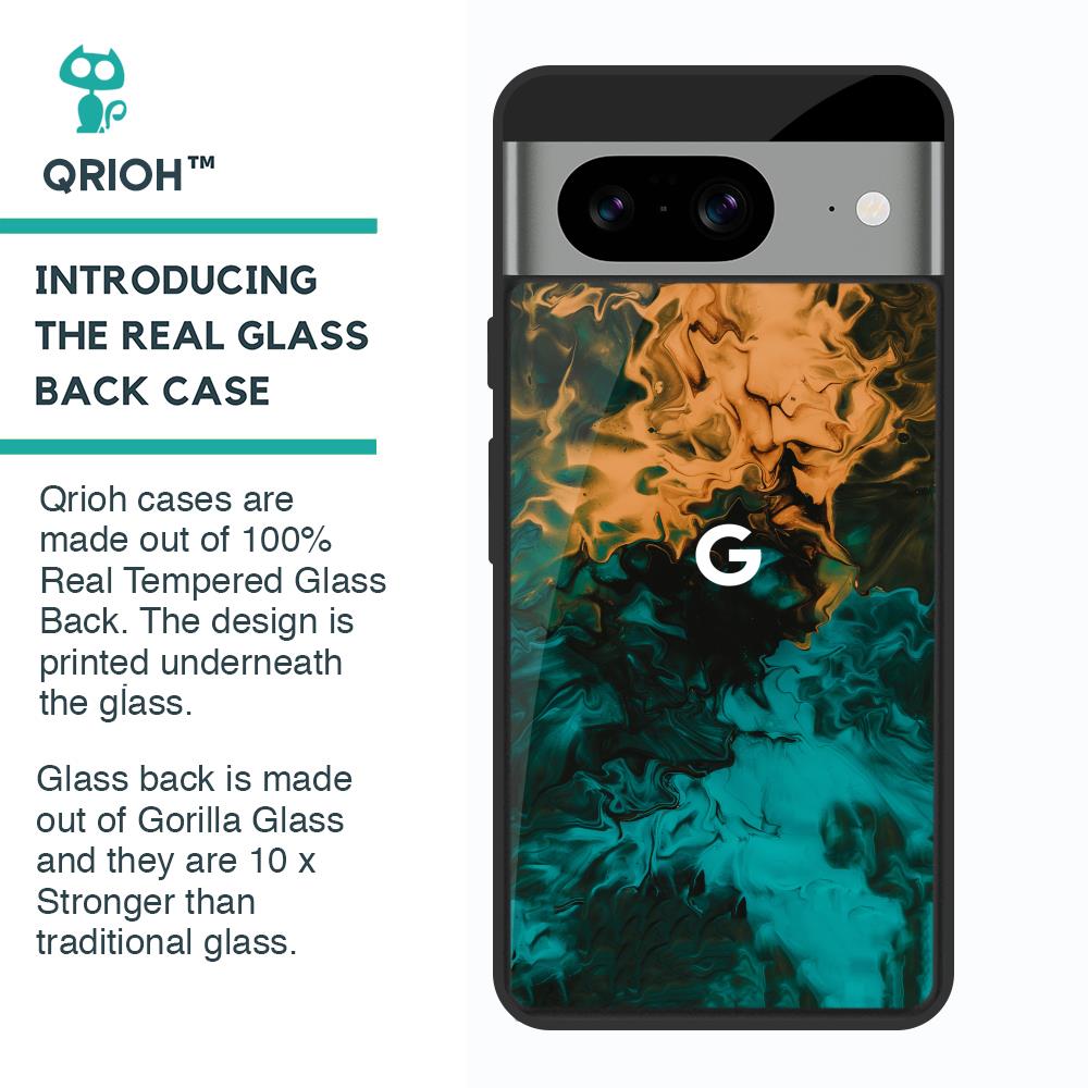 Watercolor Wave Glass Case for Google Pixel 8