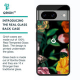 Flowers & Butterfly Glass Case for Google Pixel 8