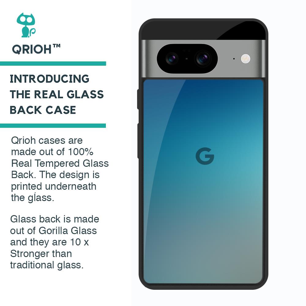 Sea Theme Gradient Glass Case for Google Pixel 8