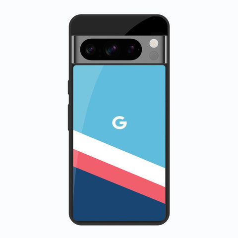 Pink & White Stripes Google Pixel 8 Pro Glass Back Cover Online