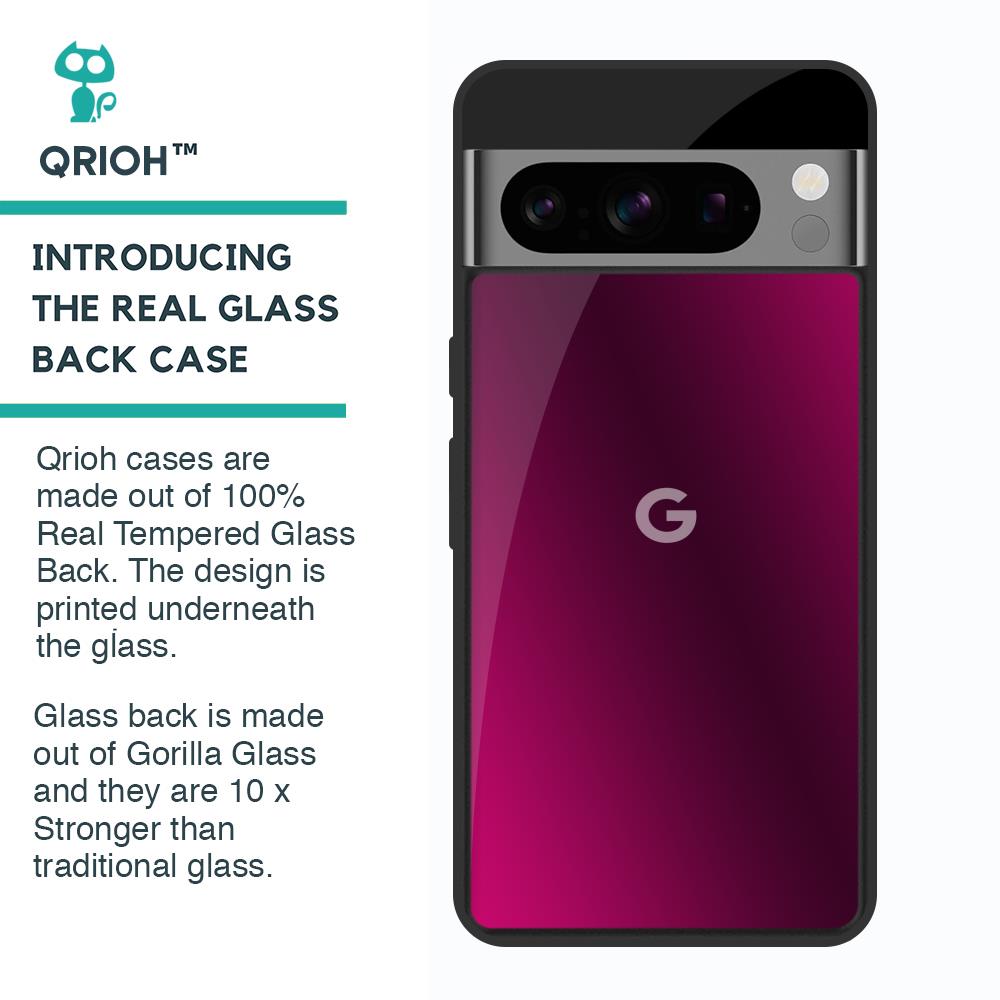 Pink Burst Glass Case for Google Pixel 8 Pro