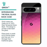 Geometric Pink Diamond Glass Case for Google Pixel 8 Pro
