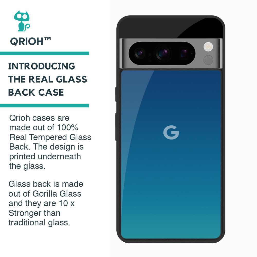 Celestial Blue Glass Case For Google Pixel 8 Pro