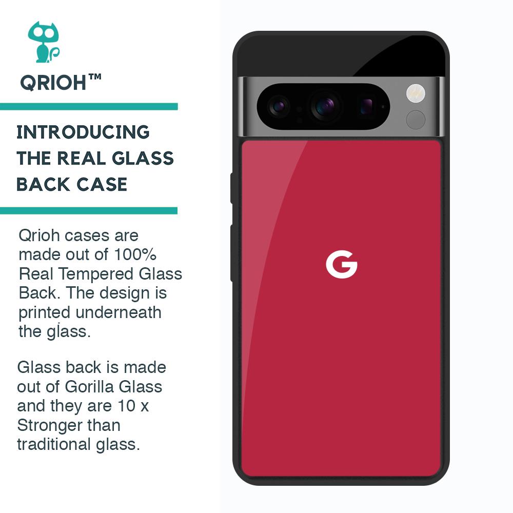 Solo Maroon Glass case for Google Pixel 8 Pro