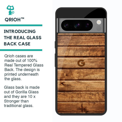Wooden Planks Glass Case for Google Pixel 8 Pro