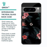 Tropical Art Flower Glass Case for Google Pixel 8 Pro