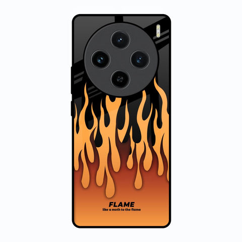 Fire Flame Vivo X100 5G Glass Back Cover Online