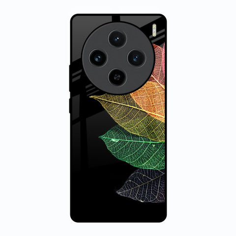 Colorful Leaves Vivo X100 5G Glass Back Cover Online