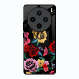 Floral Decorative Vivo X100 5G Glass Back Cover Online