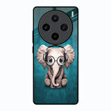 Adorable Baby Elephant Vivo X100 5G Glass Back Cover Online