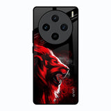 Red Angry Lion Vivo X100 5G Glass Back Cover Online
