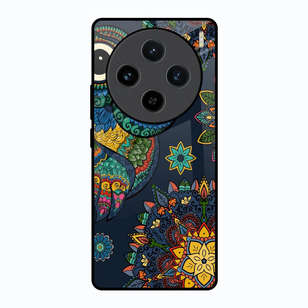 Owl Art Vivo X100 5G Glass Back Cover Online
