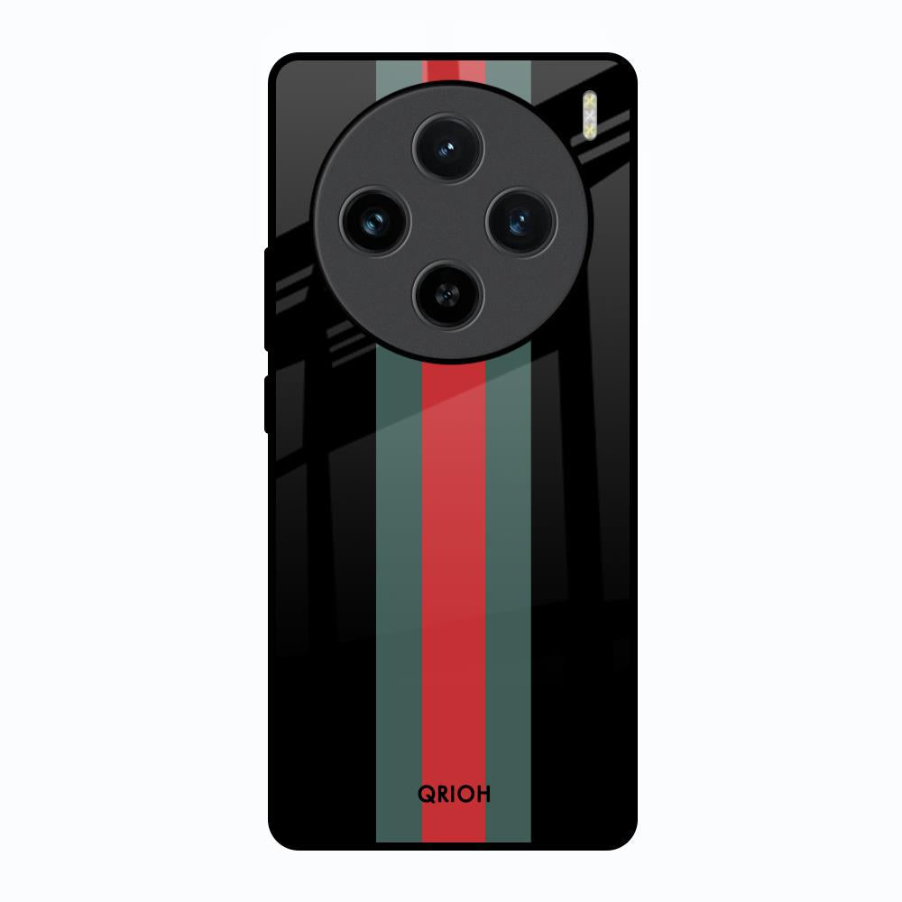 Vertical Stripes Vivo X100 5G Glass Back Cover Online