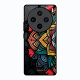 Retro Gorgeous Flower Vivo X100 5G Glass Back Cover Online