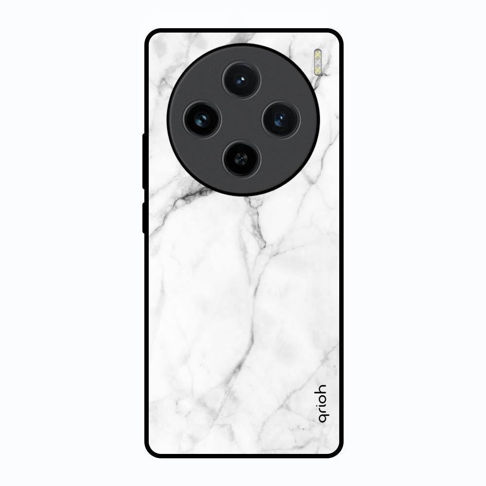 Modern White Marble Vivo X100 5G Glass Back Cover Online