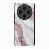 Pink & Gold Gllitter Marble Vivo X100 5G Glass Back Cover Online