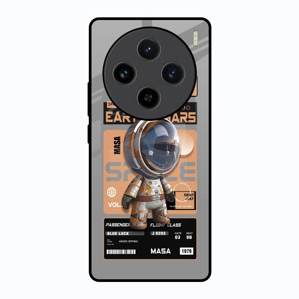 Space Ticket Vivo X100 5G Glass Back Cover Online