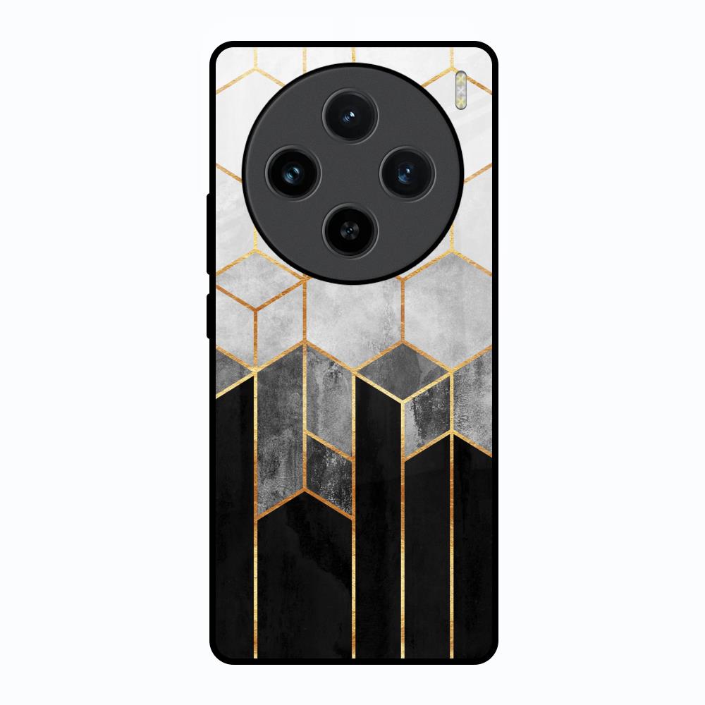 Tricolor Pattern Vivo X100 5G Glass Back Cover Online