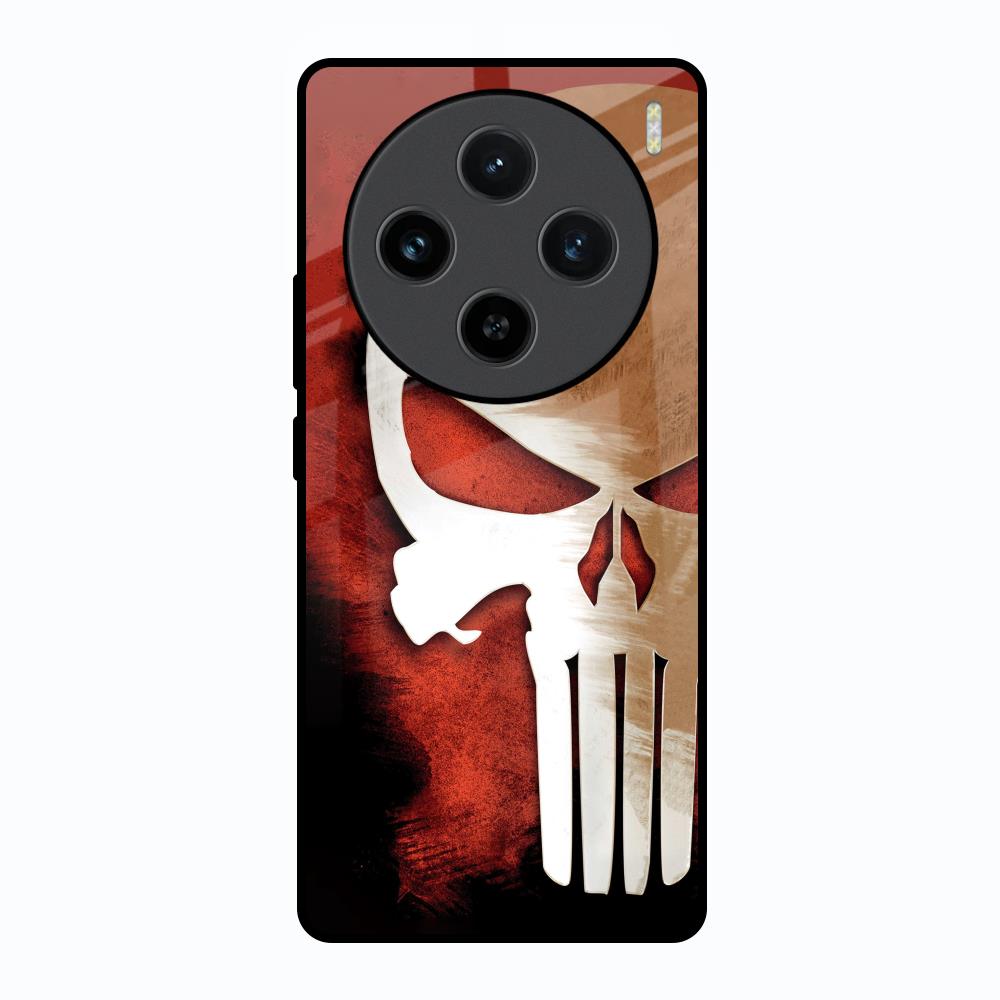 Red Skull Vivo X100 5G Glass Back Cover Online