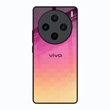 Geometric Pink Diamond Vivo X100 5G Glass Back Cover Online
