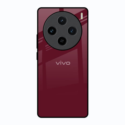 Classic Burgundy Vivo X100 5G Glass Back Cover Online
