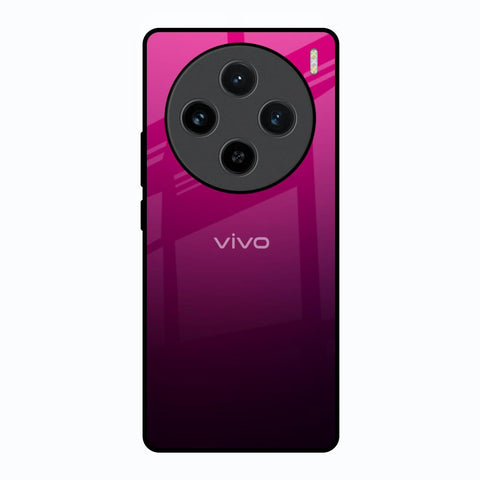 Purple Ombre Pattern Vivo X100 5G Glass Back Cover Online