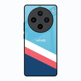 Pink & White Stripes Vivo X100 5G Glass Back Cover Online