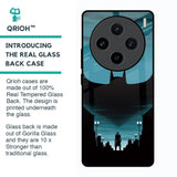 Cyan Bat Glass Case for Vivo X100 5G