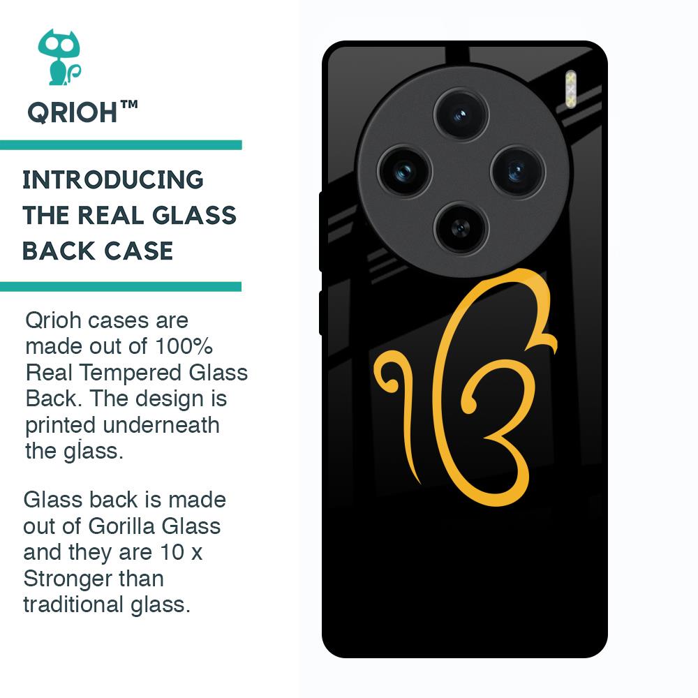 Luxury Fashion Initial Glass Case for Vivo X100 5G