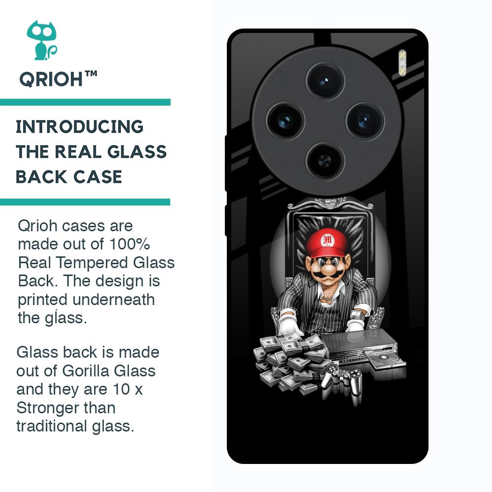 Dark Secret Glass Case for Vivo X100 5G
