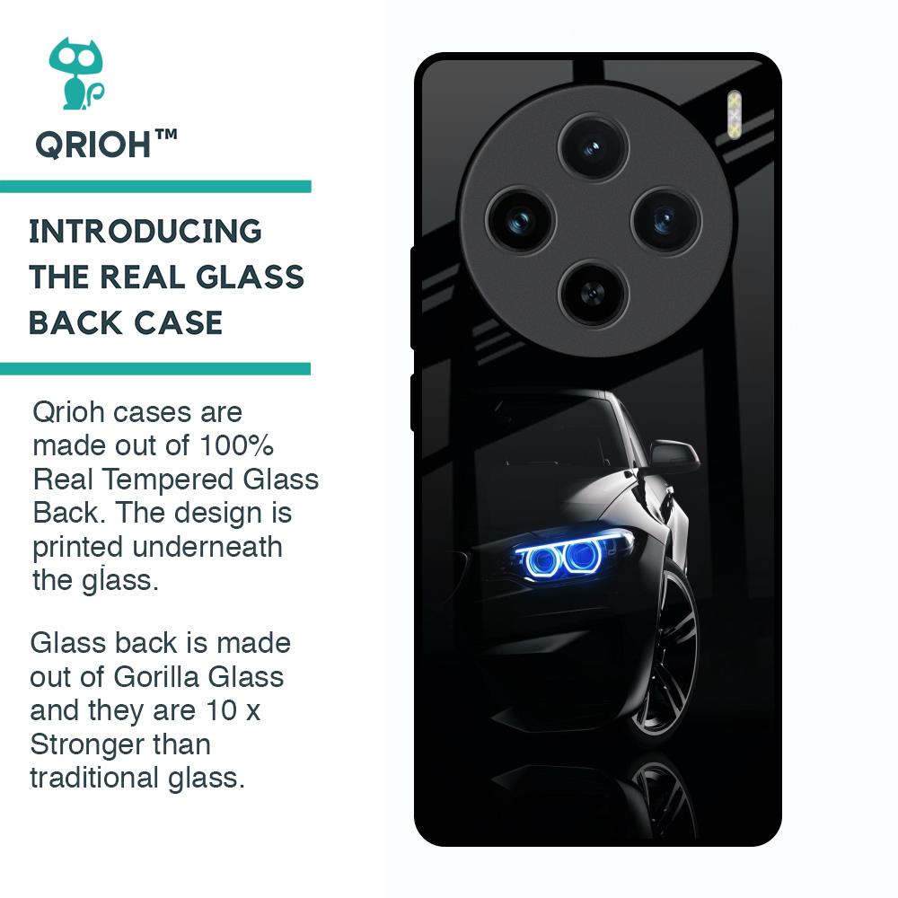 Car In Dark Glass Case for Vivo X100 5G