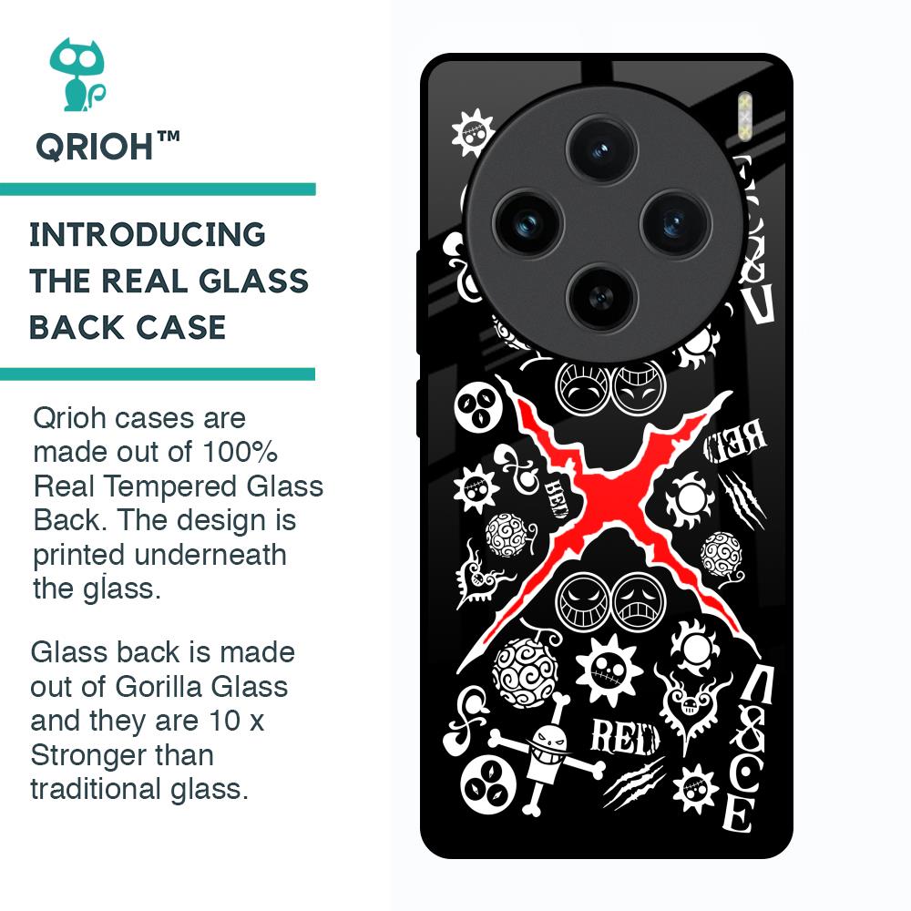 Red Zone Glass Case for Vivo X100 5G