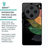 Colorful Leaves Glass Case for Vivo X100 5G