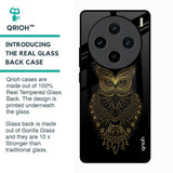 Golden Owl Glass Case for Vivo X100 5G