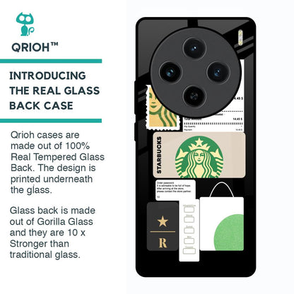 Coffee Latte Glass Case for Vivo X100 5G