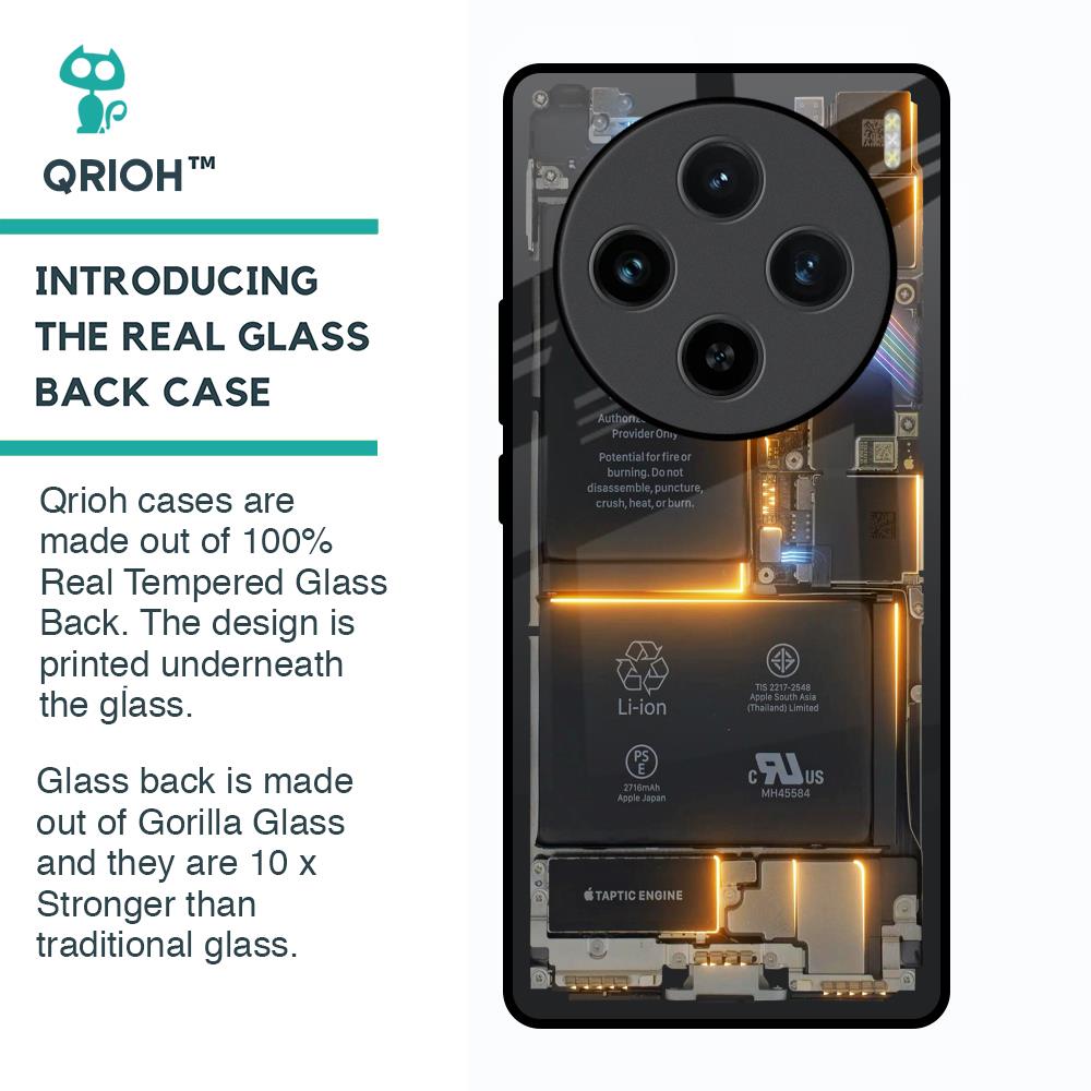 Glow Up Skeleton Glass Case for Vivo X100 5G