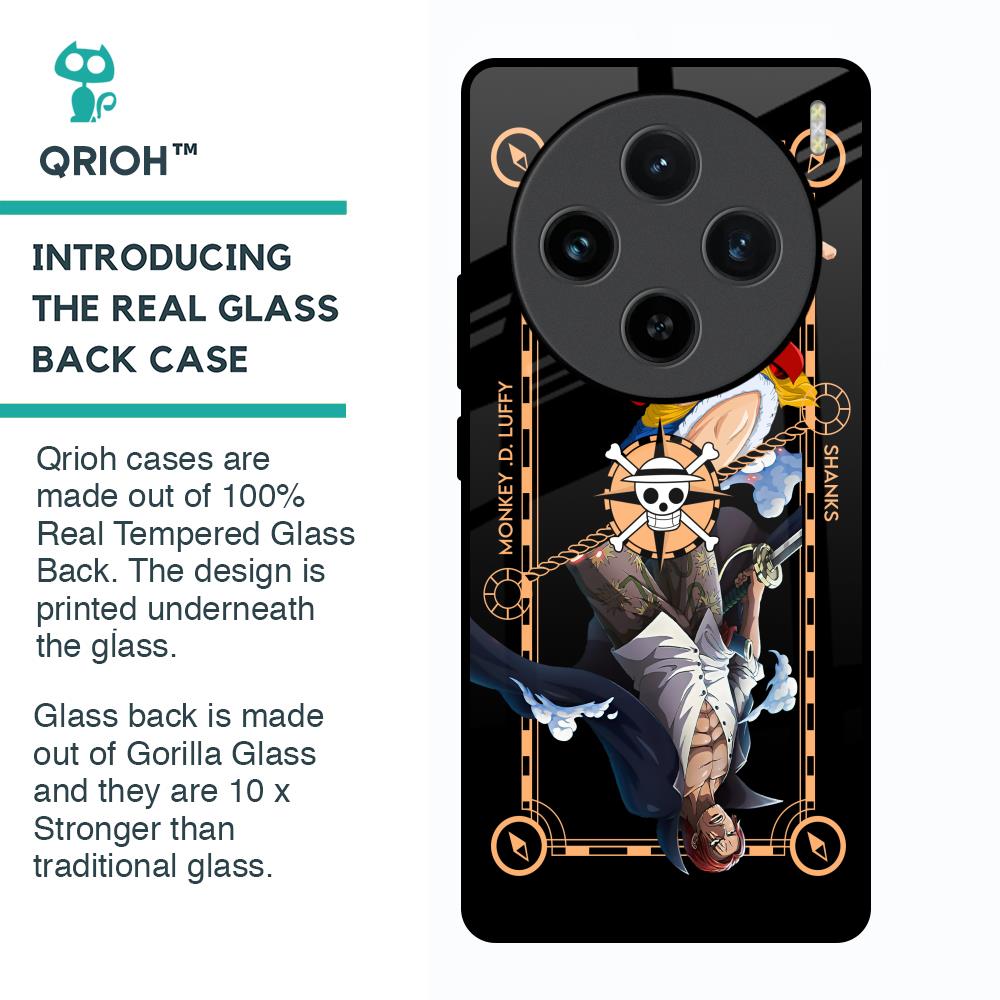 Shanks & Luffy Glass Case for Vivo X100 5G