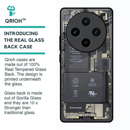 Skeleton Inside Glass Case for Vivo X100 5G