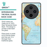 Travel Map Glass Case for Vivo X100 5G