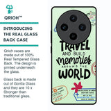 Travel Stamps Glass Case for Vivo X100 5G