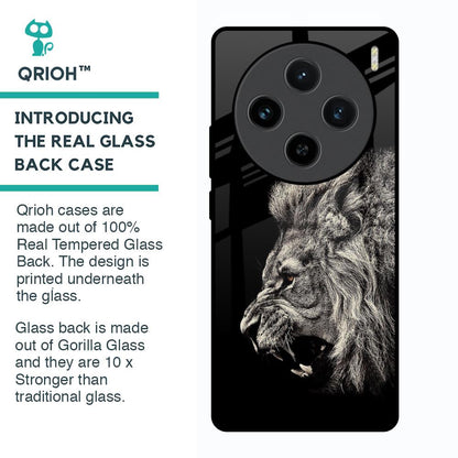 Brave Lion Glass Case for Vivo X100 5G