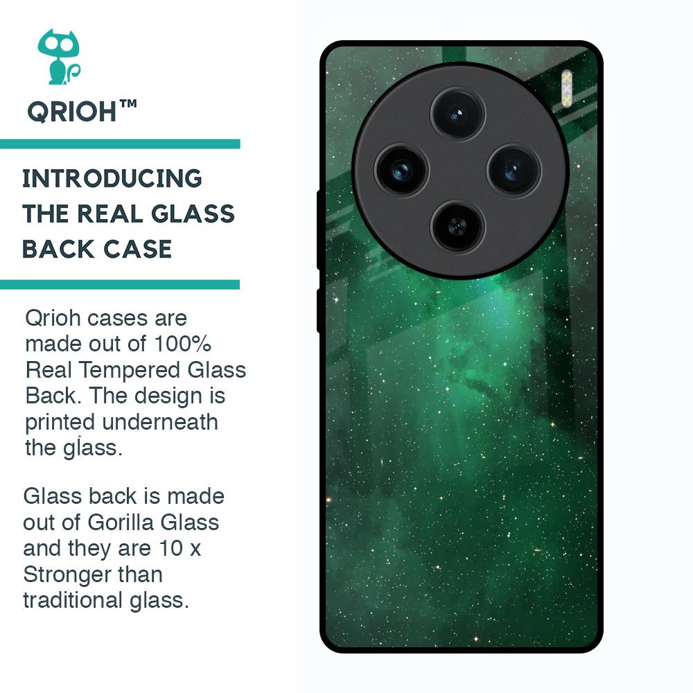 Emerald Firefly Glass Case For Vivo X100 5G