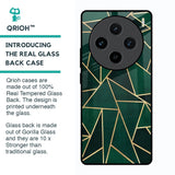 Abstract Green Glass Case For Vivo X100 5G