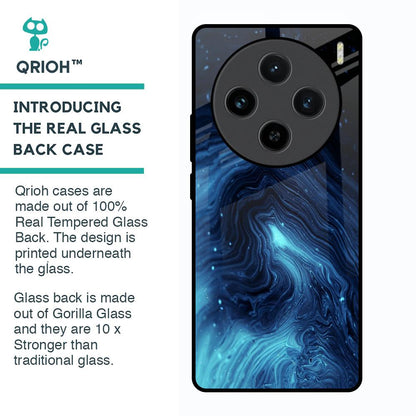 Dazzling Ocean Gradient Glass Case For Vivo X100 5G