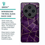 Geometric Purple Glass Case For Vivo X100 5G